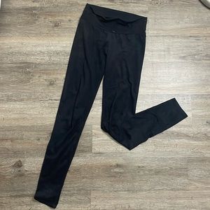 Suede high waisted leggings